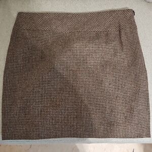 The Limited Brown Houndstooth Pencil Skirt